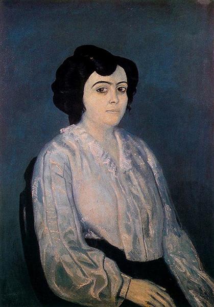 Pablo Picasso Oil Painting Madame Soler Female Portrait